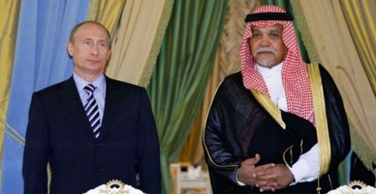 Bandar bin Sultan, the head of the Saudi Intelligence Ministry, meets with President Putin in July